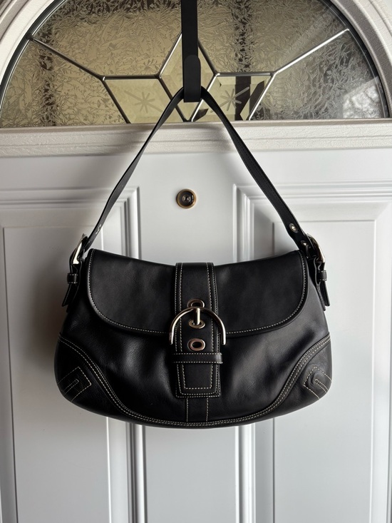 Coach Handbags - Black Coach Soho Buckle Bag